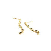 Géométrique Mode Argent Sterling 925 Pas D'Incrustation Placage Des Boucles D'Oreilles main image 5