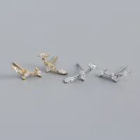 Geometric Fashion Gem Plating Earrings Ear Studs main image 5
