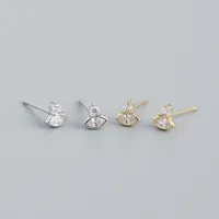 Geometric Fashion 925 Sterling Silver Gem Plating Earrings Ear Studs main image 1