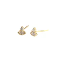 Geometric Fashion 925 Sterling Silver Gem Plating Earrings Ear Studs main image 5