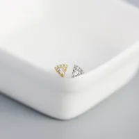 Geometric Fashion Gem Plating Earrings Ear Studs main image 3