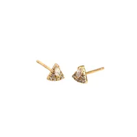 Geometric Fashion Gem Plating Earrings Ear Studs main image 4