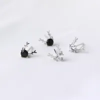 Antlers Gem Diamond Earrings Ear Studs main image 4