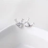 Antlers Gem Diamond Earrings Ear Studs main image 3