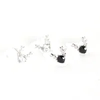 Antlers Gem Diamond Earrings Ear Studs main image 2