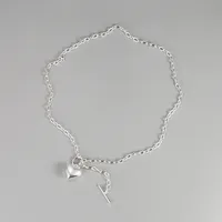 Heart Casual Luxurious Korean Style 925 Sterling Silver Pendant Necklace Wholesale main image 2