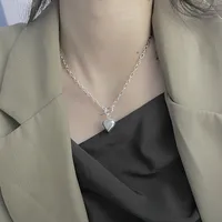 Heart Casual Luxurious Korean Style 925 Sterling Silver Pendant Necklace Wholesale main image 3