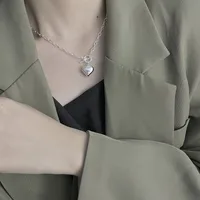 Heart Casual Luxurious Korean Style 925 Sterling Silver Pendant Necklace Wholesale main image 4