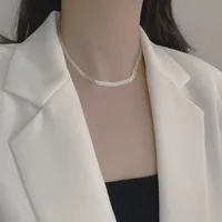 Geométrico Casual Estilo Moderno Estilo Simple Plata De Ley 925 Collar Largo Collar Gargantilla Venta Al Por Mayor main image 3