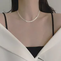Geometric Casual Modern Style Simple Style 925 Sterling Silver Long Necklace Necklace Choker Wholesale main image 4
