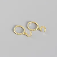Moon Fashion 925 Sterling Silver Gem Plating Earrings sku image 2