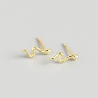 Animal Fashion 925 Sterling Silver Gem Plating Earrings Ear Studs sku image 2