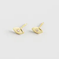 Geometric Fashion Gem Plating Earrings Ear Studs sku image 2