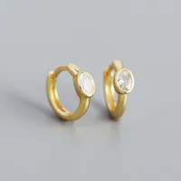 Geometric Fashion Gem Plating Earrings sku image 2