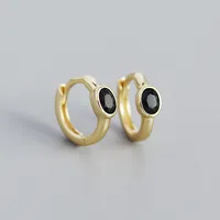 Geometric Fashion Gem Plating Earrings sku image 4