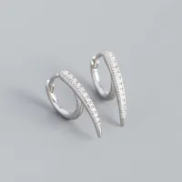 Geometric Fashion 925 Sterling Silver Gem Plating Earrings sku image 1