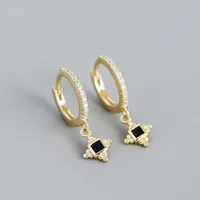 Geometric Fashion Gem Plating Earrings sku image 2