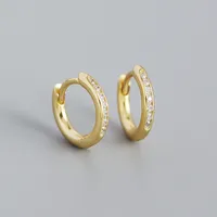 Geometric Fashion 925 Sterling Silver Gem Plating Earrings sku image 2