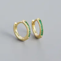Geometric Fashion 925 Sterling Silver Gem Plating Earrings sku image 4