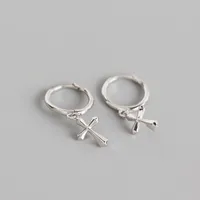 Cross Fashion 925 Sterling Silver No Inlaid Earrings sku image 1