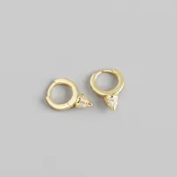 Geometric Fashion Gem Plating Earrings Ear Studs sku image 2