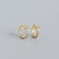 Cross Fashion Gem Plating Earrings sku image 2