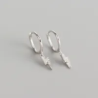 Geometric Fashion 925 Sterling Silver Gem Plating Earrings Ear Studs sku image 1