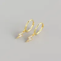 Geometric Fashion 925 Sterling Silver Gem Plating Earrings Ear Studs sku image 2
