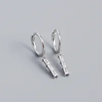 Geometric Fashion 925 Sterling Silver Gem Plating Earrings sku image 1