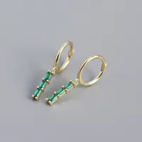Geometric Fashion 925 Sterling Silver Gem Plating Earrings sku image 4