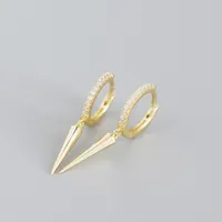 Geometric Fashion Gem Plating Earrings sku image 2