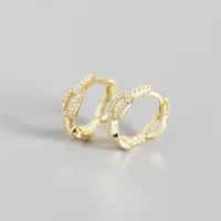Fashion Gem Plating Earrings sku image 2