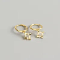 Star Fashion 925 Sterling Silver Gem Plating Earrings sku image 2