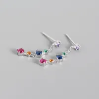 Geometric Fashion Gem Plating Earrings sku image 1