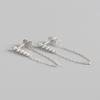 Geometric Fashion 925 Sterling Silver Gem Plating Earrings Ear Studs sku image 1
