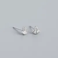 Geometric Fashion 925 Sterling Silver Gem Plating Earrings Ear Studs sku image 1