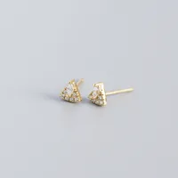 Geometric Fashion Gem Plating Earrings Ear Studs sku image 4