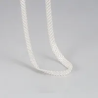Geometric Casual Modern Style Simple Style 925 Sterling Silver Long Necklace Necklace Choker Wholesale sku image 1