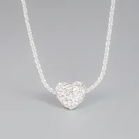 Heart Luxurious Modern Style Korean Style 925 Sterling Silver Pendant Necklace Long Necklace Necklace Wholesale main image 1