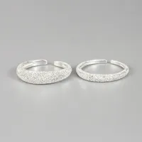 Luxueux Argent Sterling 925 Pas D'Incrustation Plaqué Argent Femmes main image 1