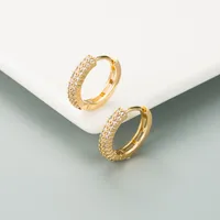 Geométrico Moda Cobre Piedras Preciosas Artificiales Pendientes main image 3