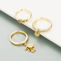 Moda Cobre Geométrico Piedras Preciosas Artificiales Mujeres main image 2