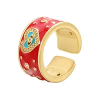 Fashion Copper Geometric Stoving Varnish Zircon Women'S main image 3