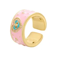 Fashion Copper Geometric Stoving Varnish Zircon Women'S main image 4