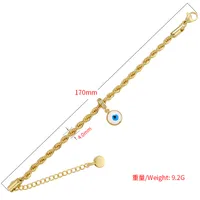 Géométrique Mode Pas D'Incrustation Le Cuivre Bracelets De Gros main image 5