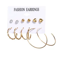 1 Set Tassel Flower Ethnic Style Alloy Rhinestones Plating Earrings sku image 22
