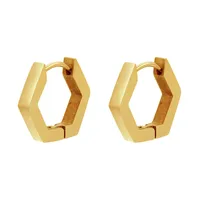 Fashion Geometric 304 Stainless Steel 18K Gold Plated Earrings sku image 17