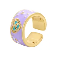 Fashion Copper Geometric Stoving Varnish Zircon Women'S sku image 3