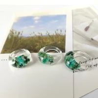 Fashion Arylic Geometric Flower Epoxy Women'S Rings main image 3