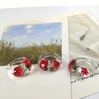 Fashion Arylic Geometric Flower Epoxy Women'S Rings main image 4